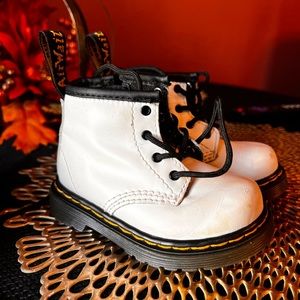 White Doc Martins Toddler Size 5